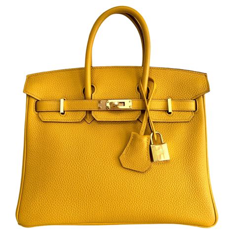 hermes ambre color|Hermes yellow leather.